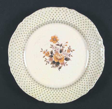 Calico Prints Green Salad Plate