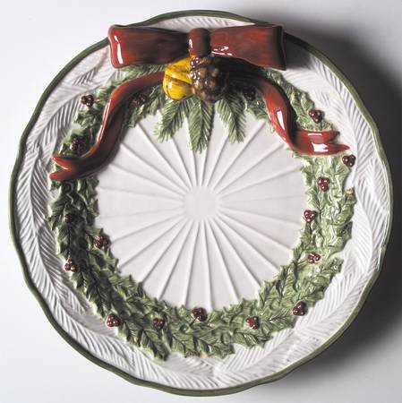 Holly Bells Canape Plate