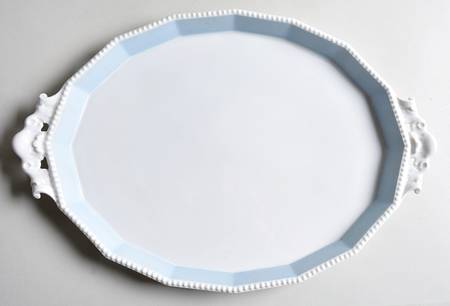 Perl Blue 15" Oval Tray
