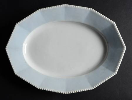 Perl Blue 15" Oval Serving Platter