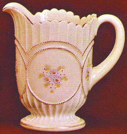Beaded Circle-Custard by Northwood