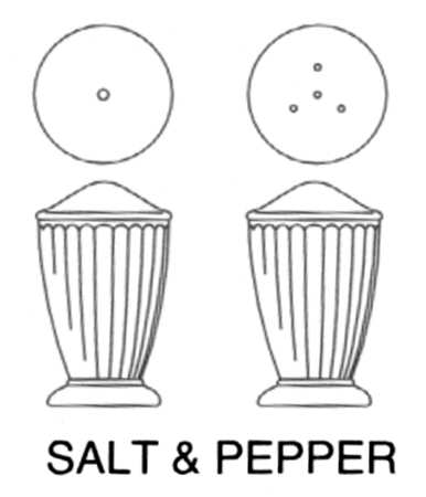 Palazzo White Salt & Pepper Set