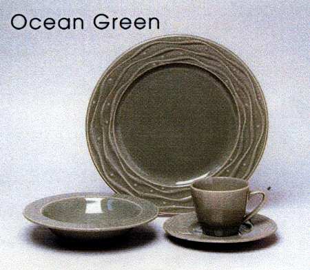 Wave Ocean Green by Nikko