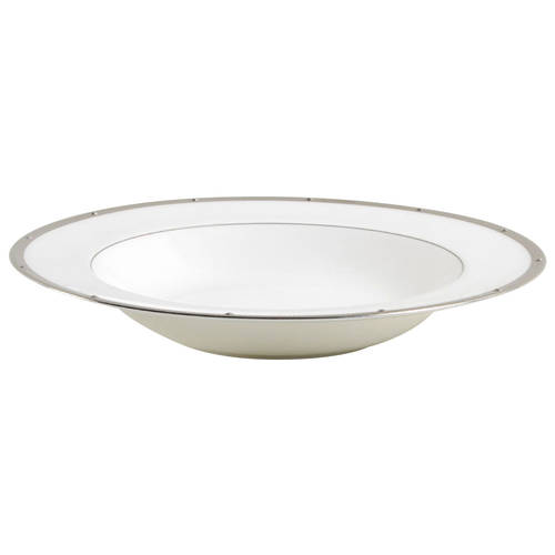 Rochelle Platinum Rim Soup Bowl