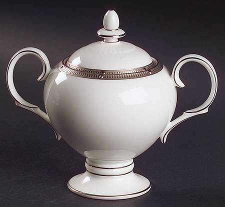 Rochelle Platinum Sugar Bowl & Lid
