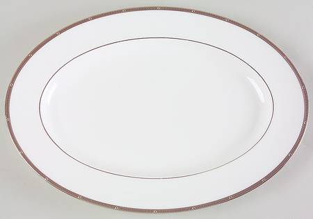 Rochelle Platinum 16" Oval Serving Platter