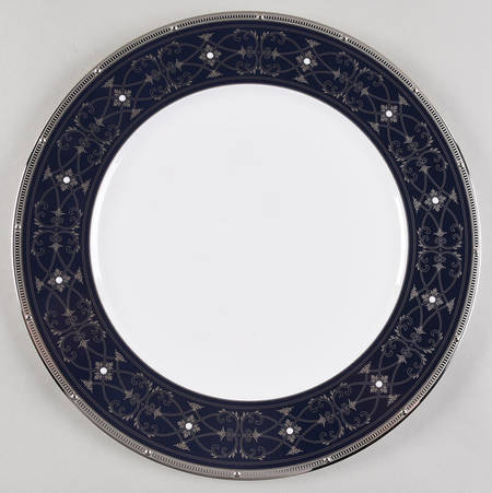 Rochelle Platinum Accent Service Plate (Charger)