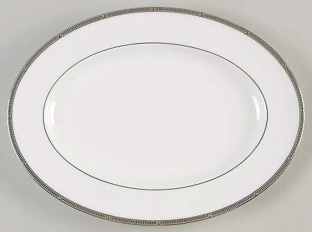 Rochelle Platinum 12" Oval Serving Platter