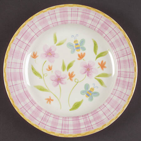Butterfly Quilt Salad Plate