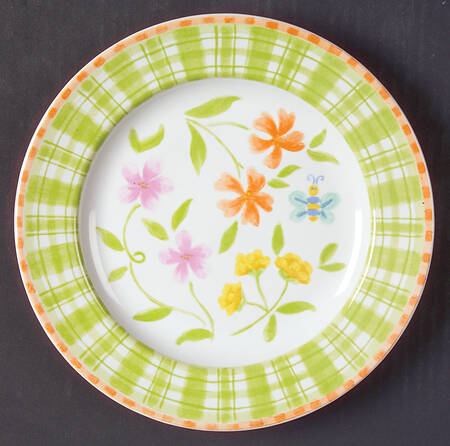 Butterfly Quilt Salad Plate