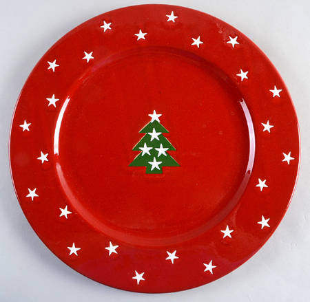 Christmas Tree 12" Chop Plate (Round Platter)