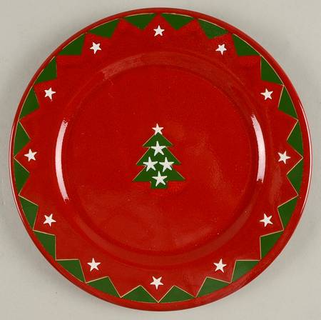 Christmas Tree Luncheon Plate