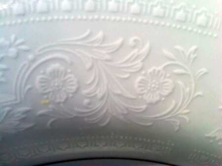 Antique White Dinner Plate