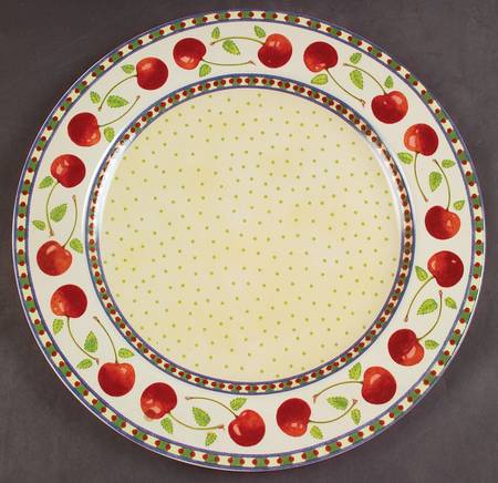 Cherries Jubilee 12" Chop Plate (Round Platter)