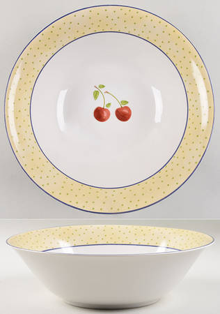 Cherries Jubilee 10" Large Salad Serving Bowl