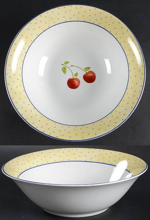 Cherries Jubilee 9" Round Vegetable Bowl