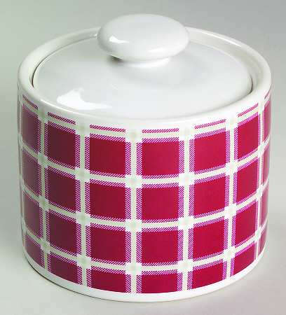 Crew Deck Red Sugar Bowl & Lid by Nautica