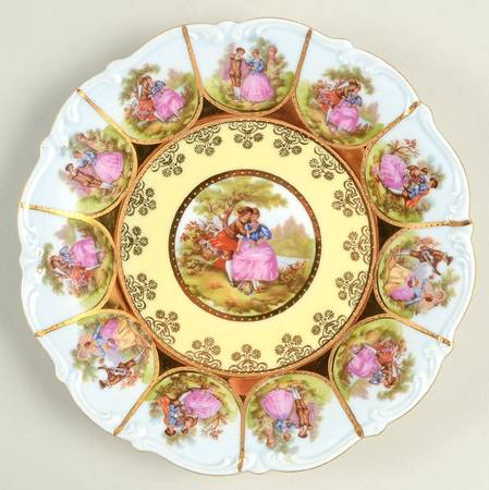 Love Story Scalloped Salad Plate