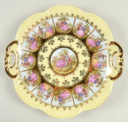 Love Story Handled Cake Plate