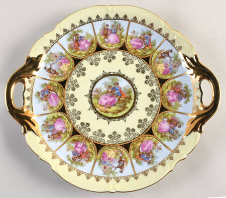 Love Story Handled Cake Plate