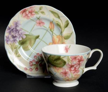 Garden Trellis Oversized Cup & Saucer Set