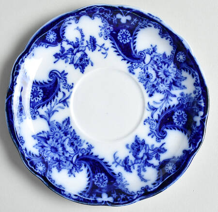 Lois (Flow Blue) Saucer by New Wharf