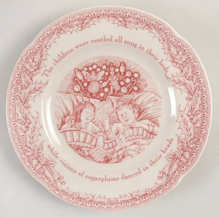 Twas the Night Before Christmas Bread & Butter Plate