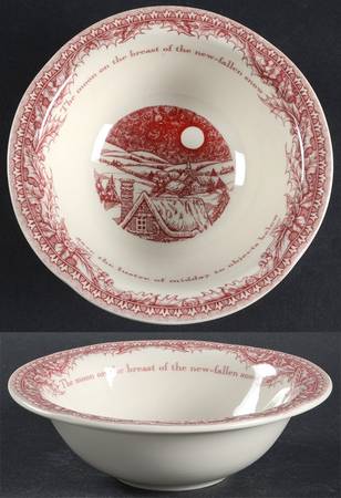Twas the Night Before Christmas Rim Cereal Bowl