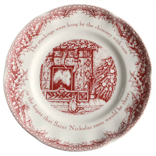 Twas the Night Before Christmas Salad Plate