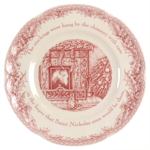 Twas the Night Before Christmas Salad Plate