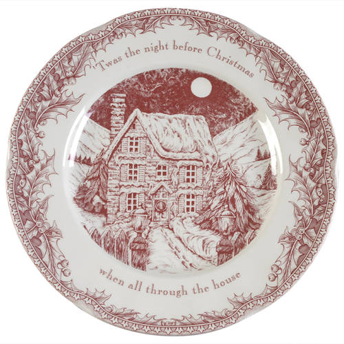 Twas the Night Before Christmas Dinner Plate