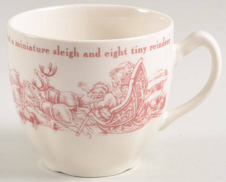 Twas the Night Before Christmas Flat Cup