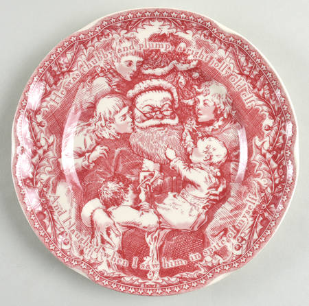 Twas the Night Before Christmas Dessert/Pie Plate