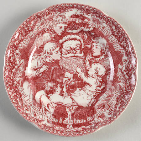 Twas the Night Before Christmas Dessert/Pie Plate