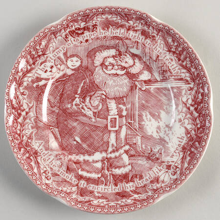 Twas the Night Before Christmas Dessert/Pie Plate