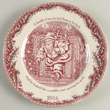 Twas the Night Before Christmas 2016 Collector Plate