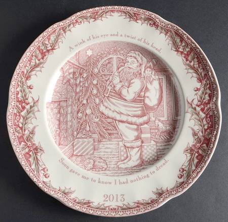 Twas the Night Before Christmas 2013 Collector Plate