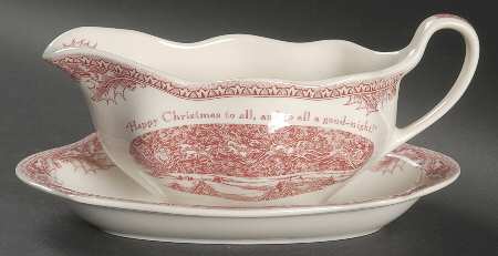 Twas the Night Before Christmas Gravy Boat & Underplate