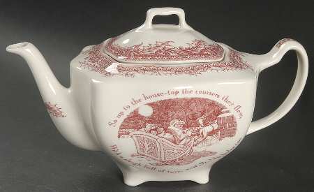 Twas the Night Before Christmas Teapot & Lid