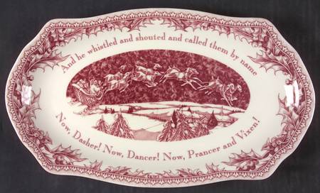 Twas the Night Before Christmas Large Sandwich Tray