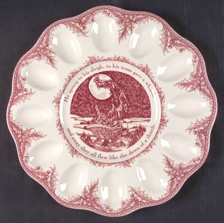 Twas the Night Before Christmas Deviled Egg Plate