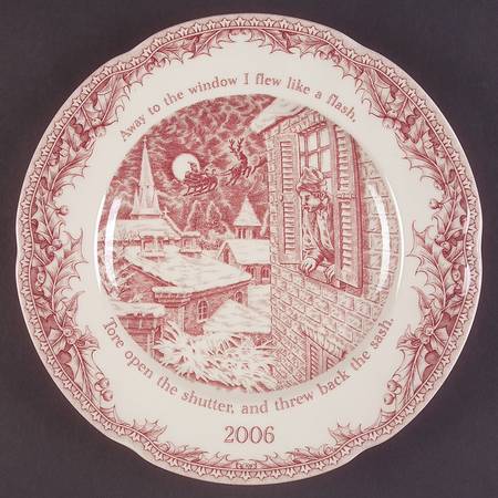 Twas the Night Before Christmas 2006 Collector Plate