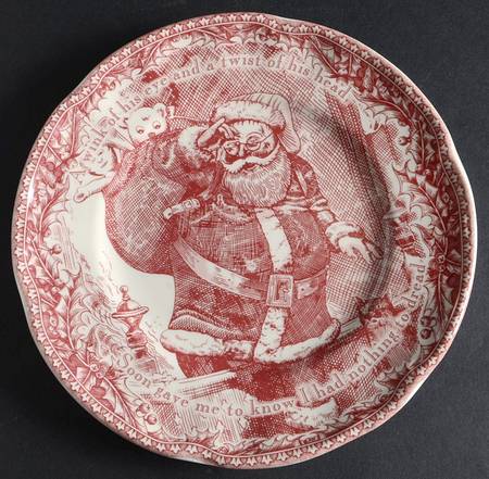 Twas the Night Before Christmas Dessert/Pie Plate