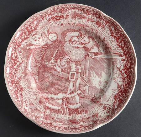 Twas the Night Before Christmas Dessert/Pie Plate