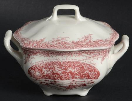 Twas the Night Before Christmas Sugar Bowl & Lid