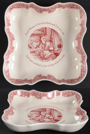 Twas the Night Before Christmas Scalloped Bowl