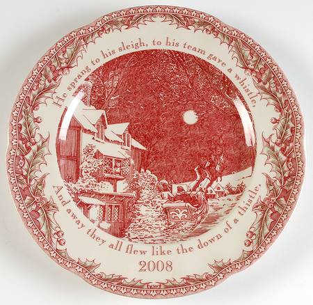 Twas the Night Before Christmas 2008 Collector Plate