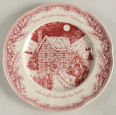 Twas the Night Before Christmas Dinner Plate