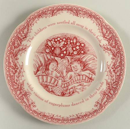 Twas the Night Before Christmas Bread & Butter Plate