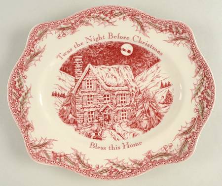 Twas the Night Before Christmas 12" Bless This House Platter